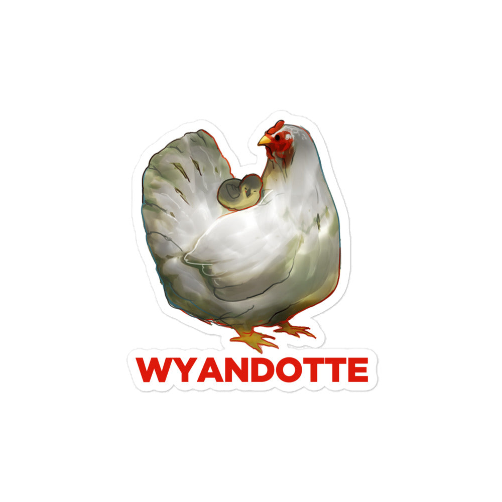 Kiss Cut Wyandotte Sticker